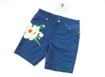 ★超美品★MARK&LONA マーク＆ロナ / w86-90㎝ / 2WAYストレッチ ジャカード ロゴマークエンボス ハーフパンツ / サイズ48_画像5