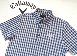 ★美品★Callaway キャロウェイ / チェック柄 プルオーバーシャツ DRY / サイズ