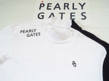 ★美品★PEARLY GATES パーリーゲイツ / PG89 M4G ロゴプリント モックネックシャツ バスケットチェック / サイズ６_画像5