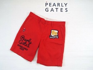 ★PEARLY GATES パーリーゲイツ / w78-82㎝ / PG89 25TH ワッペン ショートパンツ / サイズ４