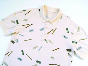 ★美品★Papas パパス / ロゴラベルデザイン ポロシャツ / サイズ50（L）