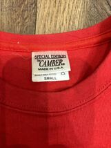 Camber Pocket Tシャツ 赤　厚手　USA製_画像3