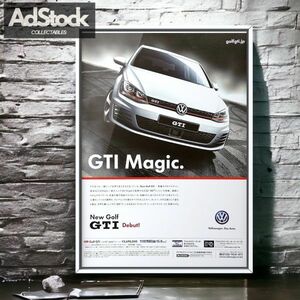 2010's 当時物!!! VolksWagen 広告/ポスター golfVII ゴルフVII Mk7 5G ゴルフ7 ディーゼル 7代目 フォルクスワーゲン COX HALT マフラー