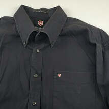 ＊a 【大きいサイズ】 ビクトリノックス VICTORINOX コットン100% ボタンダウン シャツ 長袖 XLサイズ 紳士服 メンズ トップス 紺 ネイビー_画像2