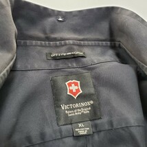 ＊a 【大きいサイズ】 ビクトリノックス VICTORINOX コットン100% ボタンダウン シャツ 長袖 XLサイズ 紳士服 メンズ トップス 紺 ネイビー_画像6