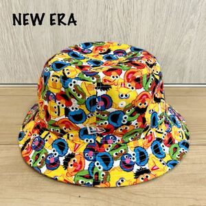 新品　未使用　NEW ERA ニューエラ　セサミストリート　バケットハット 帽子 ハット 総柄 バケハ 