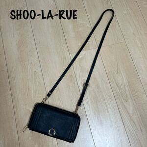 美品　SHOO-LA-RUE シューラルー　ショルダーバッグ お財布　ポーチ　ブラック　黒　斜め掛け バッグ 鞄