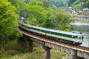 鉄道 デジ 写真 画像 381系 緑 やくも 15