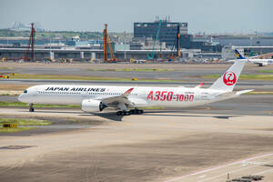  airplane digital image JAL A350-1000 with logo 2