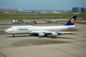 飛行機 デジタル 画像 ボーイング747 ルフトハンザ航空 9