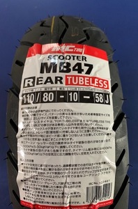 IRC 井上ゴム タイヤ ベンリー110 MB47 : R 110/80-10 58J TL チューブレス リヤ 新品