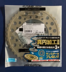 SUNSTAR サンスター RH-106-42 リア リヤ スプロケット スプロケ 525-42 42T 42丁 VFR400R VFR750R RC30 RVF400 RVF750 RC45 525 42 新品