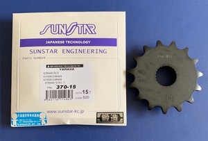 サンスター SUNSTAR 370-15 フロントスプロケット 520-15T 15T 15丁 XJR400 XJR400R ディバージョン 400 600 XT600E 新品 520 15