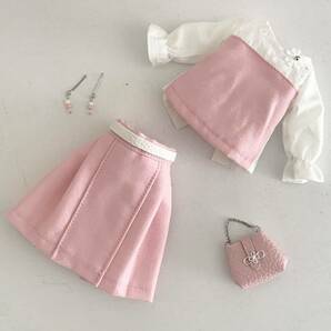 リカちゃんの服（ピンクのスカート） 4点セット ハンドメイド アウトフィット 22㎝ドール の画像3