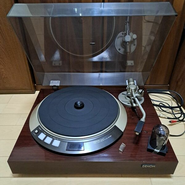 DENON レコードプレーヤー ターンテーブル デノン オーディオテクニカ　カートリッジ　ヘッドシェル　レトロ　音響　DP-55M