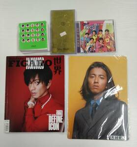 【佐川発送】SMAP関連グッズ　CD・下敷き・雑誌・メモ用紙　５点まとめ売り　01