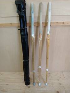 [ Sagawa shipping ] Manufacturers unknown kendo bamboo sword 3 point * case 1 point total 4 point set sale 01