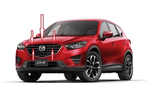 CX-5 CX5 KE フロントGrilleガーニッシュ Emblem上パネル ABS樹脂 Exteriorcustom 未使用 匿名配送 ヤマト宅配送料無料 Must sell