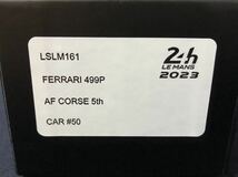LSLM161 LOOKSMART 1/43 フェラーリ Ferrari 499P No.50 AF CORSE 5th 24H Le Mans 2023 _画像8