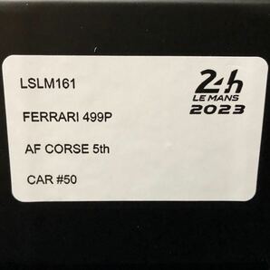 LSLM161 LOOKSMART 1/43 フェラーリ Ferrari 499P No.50 AF CORSE 5th 24H Le Mans 2023 の画像10