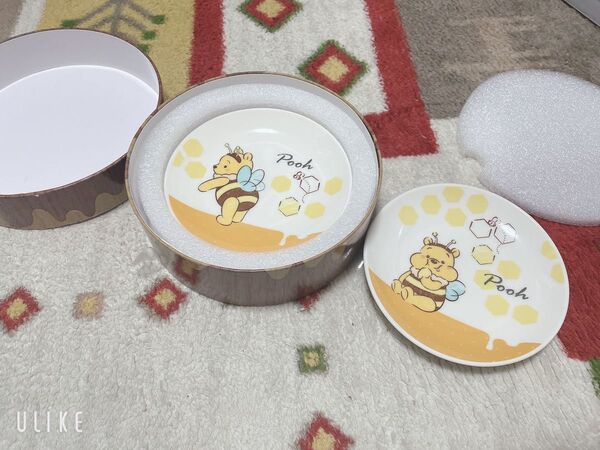 くまのプーさん まんぷくみつばち切り株 ディッシュセット お皿