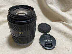 パナソニック ミラーレス用交換望遠ズームレンズ ルミックス G 45-200mm f4.0-5.6 手ぶれ補正付 中古動作品 外観まあ美品