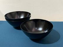 加藤清和　天廣椀　赤・黒　６点セット　漆器　吸物椀　和食器_画像3