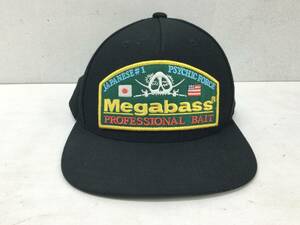 【#66】メガバス サイキック スナップバック キャップ ブラック MEGABASS