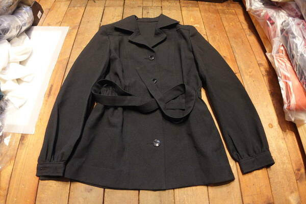 Hanae Mori VIVID coat ハナエモリ コート トレンチコート　ブラック　９号