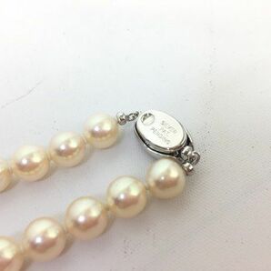 1円 美品 真珠 パール アクセサリー デザイン SV金具 ネックレス EV406の画像5