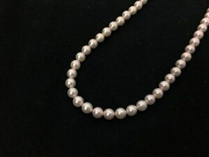 1円 美品 真珠 パール アクセサリー デザイン SV金具 ネックレス EV472