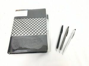 1円 クロス 筆記用具 ボールペン付き手帳 ボールペン セット EV613