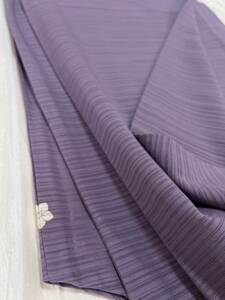 夏 着物 紫 絽紗 一つ紋 訪問着 きもの 単衣 呉服 色無地