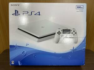 25) SONY PlayStation4 500GB CUH-2000A B02 Glacier White PS4 プレイステーション4 【内袋欠品 ゴム足欠損】