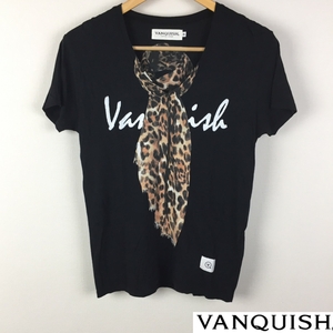 VANQUISH ヴァンキッシュ 半袖Tシャツ ブラック サイズS 返品可能 送料無料