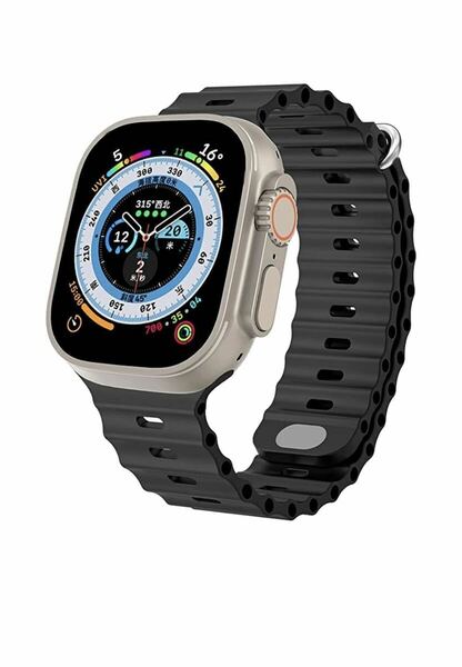  apple watch ultra バンド オーシャンバンド アップルウォッチ バンド 49mm 45mm 44mm 42mm シリコンスポーツバンド