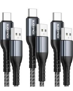 USB Type C ケーブル【3本セット 1M+1M+2M】タイプc 3.1A 急速充電 USB-A & USB-C QC3.0 対応 高速データ転送　iPhone15充電ケーブル