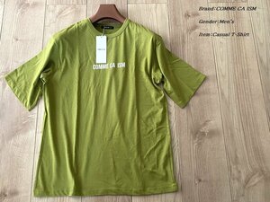 新品 COMME CA ISM MEN コムサイズム クルーネック カラー半袖Ｔシャツ 31モスグリーン Mサイズ 60TY51