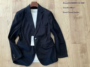 新品 COMME CA ISM MEN コムサイズム ウォッシャブル グレンチェック ジャケット 09ネイビー Mサイズ 25JA09 定価16,000円