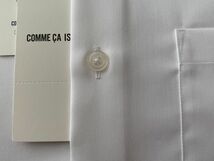 新品 COMME CA ISM コムサイズム 《吸水速乾/防シワ/イージーケアー》ホワイトドレスシャツ Sサイズ 11HR02 定価6,490円_画像2
