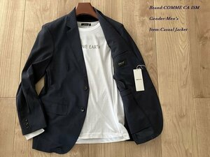  new goods COMME CA ISM Comme Ca Ism ...linen Like jacket 05 black L size 25JC15 regular price 12,000 jpy 