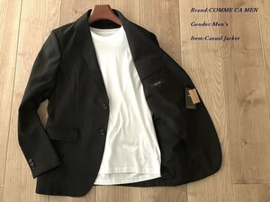  new goods COMME CA MEN Comme Ca men en Boss stripe light set jacket 05 black M size 15JC06 regular price 36,300 jpy 