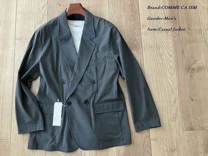  new goods COMME CA ISM Comme Ca Ism [3 piece also become!] washer bru double jacket 04 charcoal S size 25JC13 regular price 13,800 jpy 