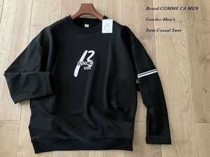  new goods sample COMME CA BEETA MEN Beta men made in Japan Beta Logo sweatshirt 05 black M size 01CG03 regular price 31,900 jpy 