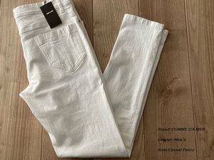  new goods sample COMME CA MEN Comme Ca men [ made in Japan ] slim tapered 5 pocket Denim 01 white M size 29PA14 regular price 20,900 jpy 