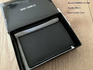  new goods COMME CA ISM Comme Ca Ism cow leather leather 2. folding card-case 10 black F size 20WN13 regular price 4,950 jpy 