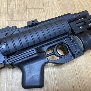 程度良 GHK AK105 フルカスタム TROYパーツ ガスブローバック ライフル Trijicoｎ ＭＲＯ スコープ付の画像3
