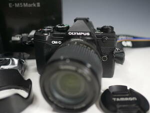 ◆OLYMPUS OM-D【E-M5Ⅲ】MarkⅢ ミラーレス一眼 ブラック +TAMRON 14-150mm 元箱・充電器付属 オリンパス