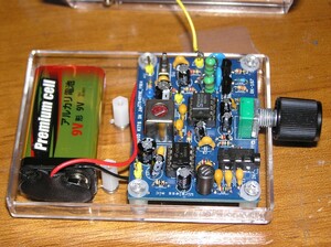 小型サイズの　AMトランスミッター基板キット (NE612式　中波) ：スマホ音源で真空管ラジオに飛ばす　　RK-187kit