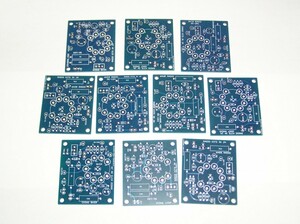  printed circuit board .... vacuum tube radio ( reflex + reproduction ): 1-V-2 radio basis board 10 kind each 1 sheets .1set.